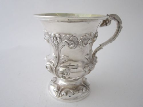 antique victorian sterling silver mug 1838 - CATEGORY: ANTIQUE SILVER - DATED 19TH CENTURY