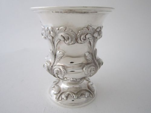 ANTIQUE VICTORIAN STERLING SILVER MUG 1838 - ADDITIONAL PHOTO 3