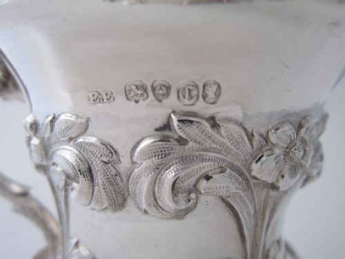 ANTIQUE VICTORIAN STERLING SILVER MUG 1838 - ADDITIONAL PHOTO 7