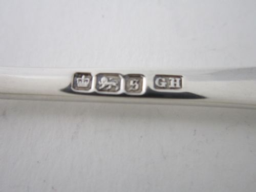 SET OF 6 ANTIQUE GEORGE V STERLING SILVER FISH EATERS 19345 - ADDITIONAL PHOTO 10