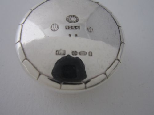 GEORG JENSEN ANTIQUE STERLING SILVER PILL BOX 1922 - ADDITIONAL PHOTO 4