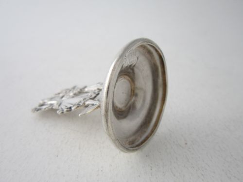3 ANTIQUE EDWARDIAN STERLING SILVER MENUPLACE CARD HOLDER 1905 - ADDITIONAL PHOTO 3