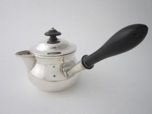 SCOTTISH ANTIQUE GEORGE IV STERLING SILVER BRANDY PAN 1824 - ADDITIONAL PHOTO 1