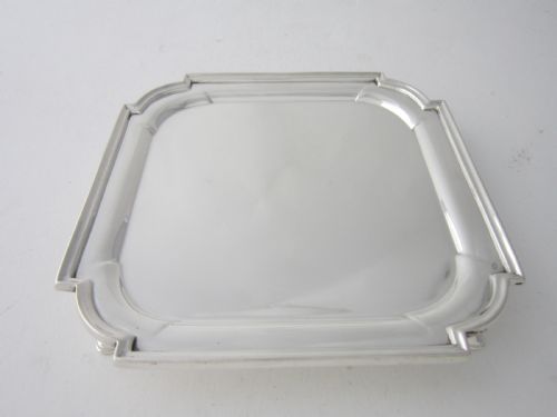 antique edwardian sterling silver salver 1907 - CATEGORY: ANTIQUE SILVER - DATED 1900