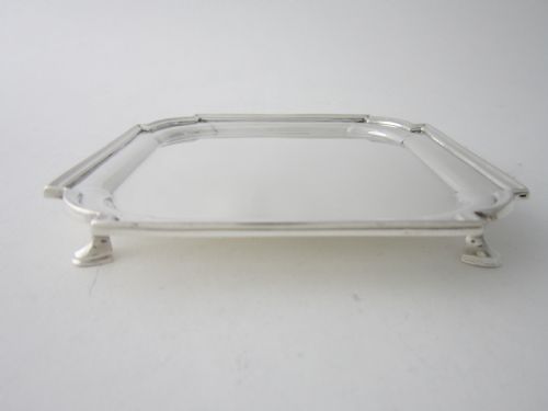 ANTIQUE EDWARDIAN STERLING SILVER SALVER 1907 - ADDITIONAL PHOTO 1