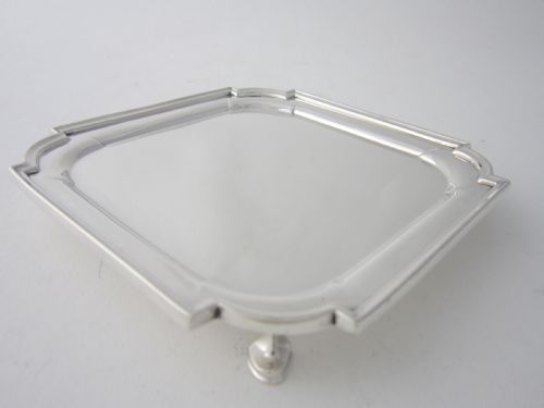 ANTIQUE EDWARDIAN STERLING SILVER SALVER 1907 - ADDITIONAL PHOTO 2