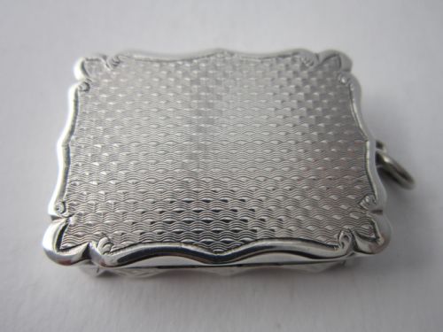 ANTIQUE VICTORIAN STERLING SILVER VINAIGRETTE 1887 - ADDITIONAL PHOTO 5