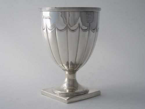 ANTIQUE WILLIAM IV STERLING SILVER WINE GOBLET 1836 - ADDITIONAL PHOTO 2