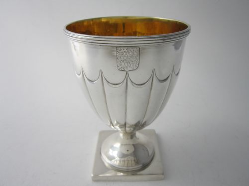 ANTIQUE WILLIAM IV STERLING SILVER WINE GOBLET 1836 - ADDITIONAL PHOTO 8