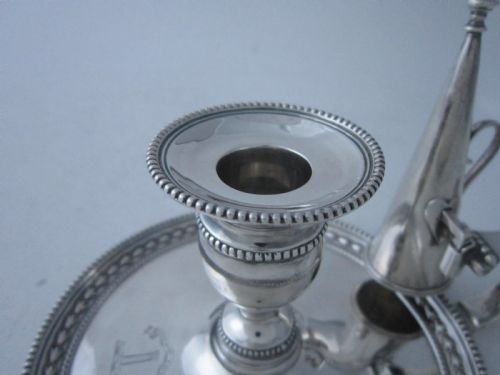 ANTIQUE VICTORIAN STERLING SILVER CHAMBERSTICK 1898 - ADDITIONAL PHOTO 7