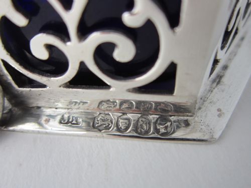 ANTIQUE VICTORIAN STERLING SILVER MUSTARD POT 1844 - ADDITIONAL PHOTO 8