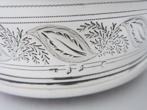 SCOTTISH ANTIQUE GEORGE III STERLING SILVER WINE COASTERS 1800 - ADDITIONAL PHOTO 8