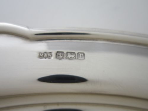 ART DECO GEORGE V STERLING SILVER TRAY 1934 - ADDITIONAL PHOTO 7