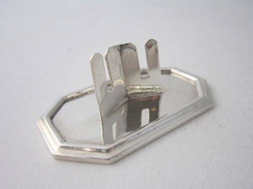 SET OF 12 ELIZABETH II STERLING SILVER PLACE CARD HOLDERS 1961 - ADDITIONAL PHOTO 8
