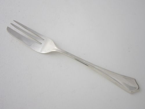 HEAVY SET OF 6 ELIZABETH II STERLING SILVER PASTRY FORKS 1954 - ADDITIONAL PHOTO 3