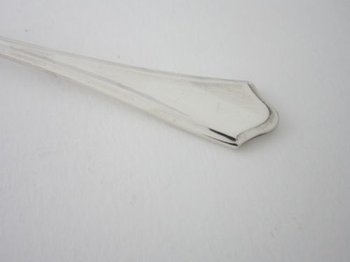 HEAVY SET OF 6 ELIZABETH II STERLING SILVER PASTRY FORKS 1954 - ADDITIONAL PHOTO 4
