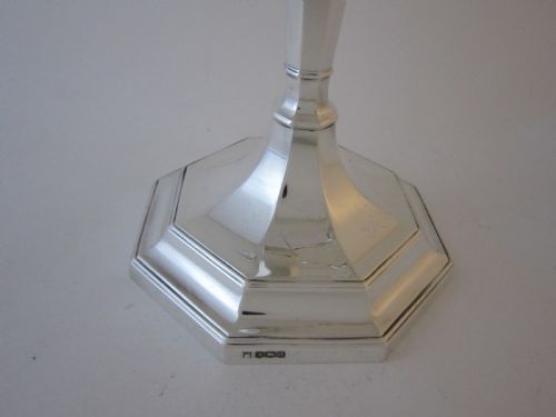 ANTIQUE GEORGE V STERLING SILVER FIVELIGHT CANDELABRUM 1925 - ADDITIONAL PHOTO 6