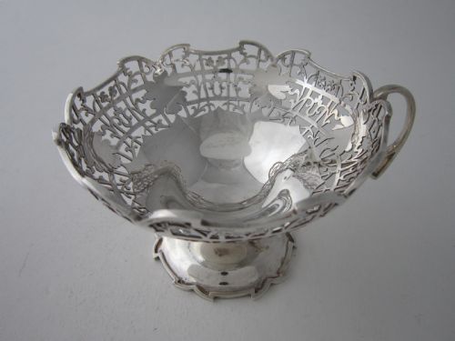 ANTIQUE GEORGE V STERLING SILVER DESSERT BOWL DISHES 1933 - ADDITIONAL PHOTO 7
