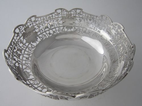 ANTIQUE GEORGE V STERLING SILVER DESSERT BOWL DISHES 1933 - ADDITIONAL PHOTO 8