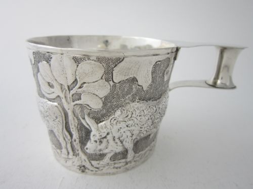 chester antique edwardian sterling silver vaphio cup 1904 - CATEGORY: ANTIQUE SILVER - DATED 1900