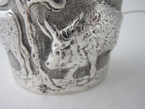 CHESTER ANTIQUE EDWARDIAN STERLING SILVER VAPHIO CUP 1904 - ADDITIONAL PHOTO 1