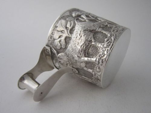 CHESTER ANTIQUE EDWARDIAN STERLING SILVER VAPHIO CUP 1904 - ADDITIONAL PHOTO 9