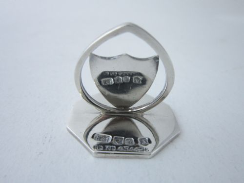 SCOTTISH ANTIQUE EDWARDIAN STERLING SILVER MENUPLACE CARD HOLDERS 19067 - ADDITIONAL PHOTO 7