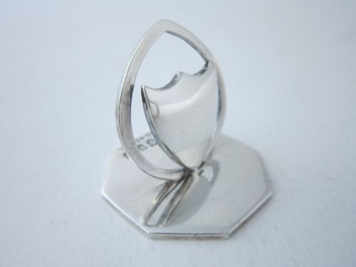 SCOTTISH ANTIQUE EDWARDIAN STERLING SILVER MENUPLACE CARD HOLDERS 19067 - ADDITIONAL PHOTO 8
