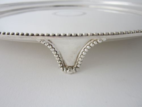 13 12 ELIZABETH II STERLING SILVER SALVERDRINKS TRAY 1969 - ADDITIONAL PHOTO 3