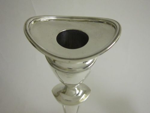 SCOTTISH ANTIQUE EDWARDIAN STERLING SILVER CANDELABRA 1901 - ADDITIONAL PHOTO 4
