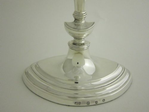 SCOTTISH ANTIQUE EDWARDIAN STERLING SILVER CANDELABRA 1901 - ADDITIONAL PHOTO 7