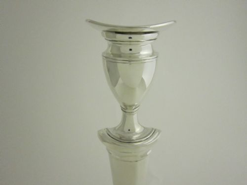 SCOTTISH ANTIQUE EDWARDIAN STERLING SILVER CANDELABRA 1901 - ADDITIONAL PHOTO 8