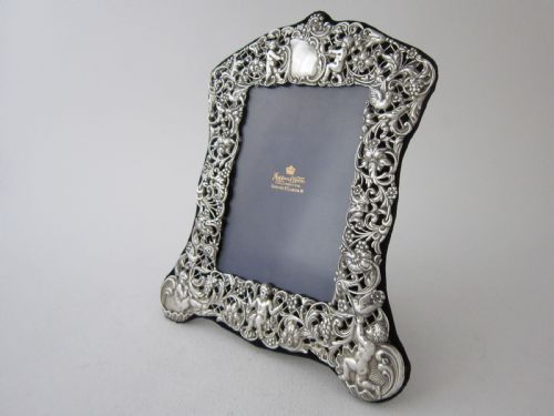 8 14 ANTIQUE VICTORIAN STERLING SILVER PHOTO FRAME 1897 - ADDITIONAL PHOTO 1