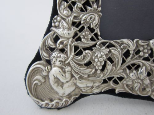8 14 ANTIQUE VICTORIAN STERLING SILVER PHOTO FRAME 1897 - ADDITIONAL PHOTO 5