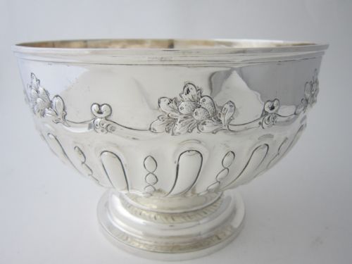ANTIQUE VICTORIAN STERLING SILVER BOWL 1899 - ADDITIONAL PHOTO 3
