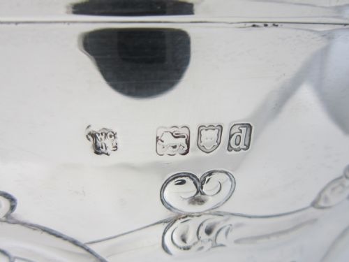 ANTIQUE VICTORIAN STERLING SILVER BOWL 1899 - ADDITIONAL PHOTO 8