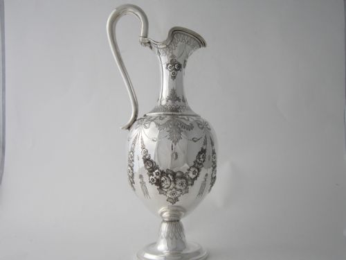 ANTIQUE VICTORIAN STERLING SILVER WINE EWER 1873 - ADDITIONAL PHOTO 2