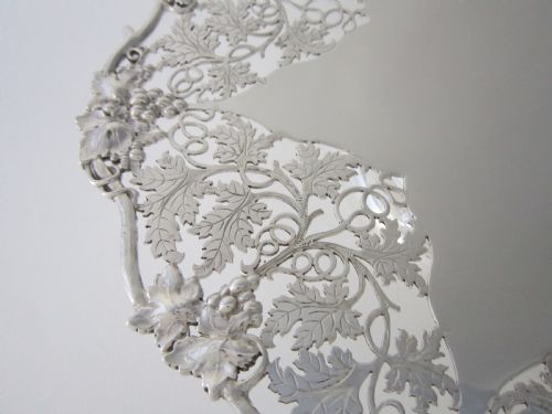 ANTIQUE GEORGE VI STERLING SILVER DISH 1948 - ADDITIONAL PHOTO 2