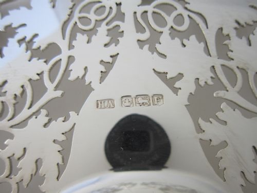 ANTIQUE GEORGE VI STERLING SILVER DISH 1948 - ADDITIONAL PHOTO 5