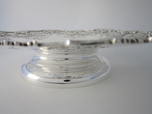 ANTIQUE GEORGE VI STERLING SILVER DISH 1948 - ADDITIONAL PHOTO 6