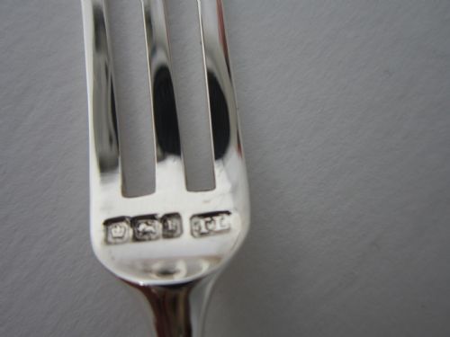 ANTIQUE VICTORIAN STERLING SILVER MOTHER OF PEARL DESSERT SET 1900 - ADDITIONAL PHOTO 8