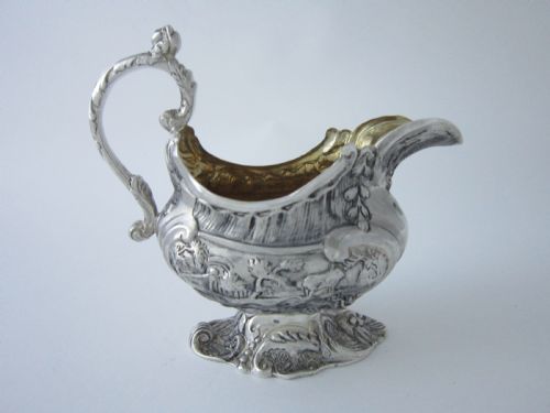ANTIQUE VICTORIAN STERLING SILVER CREAM JUG 1890 - ADDITIONAL PHOTO 2