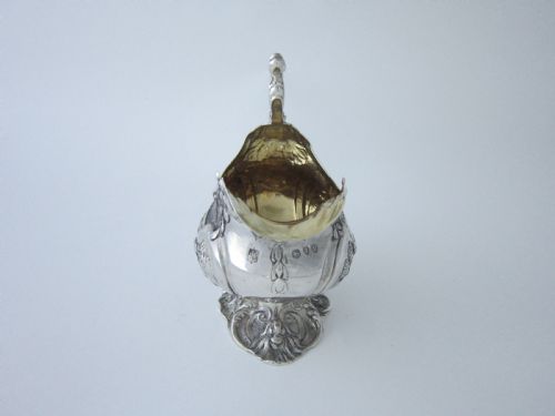 ANTIQUE VICTORIAN STERLING SILVER CREAM JUG 1890 - ADDITIONAL PHOTO 3