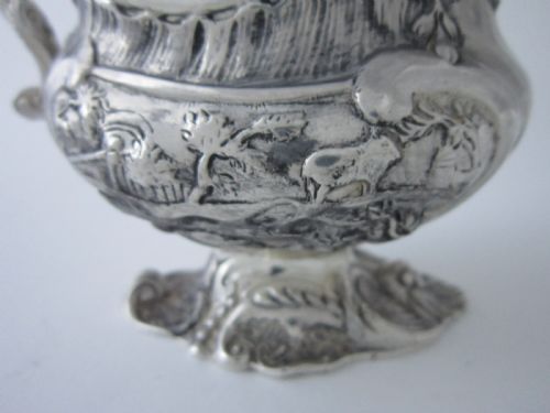 ANTIQUE VICTORIAN STERLING SILVER CREAM JUG 1890 - ADDITIONAL PHOTO 5