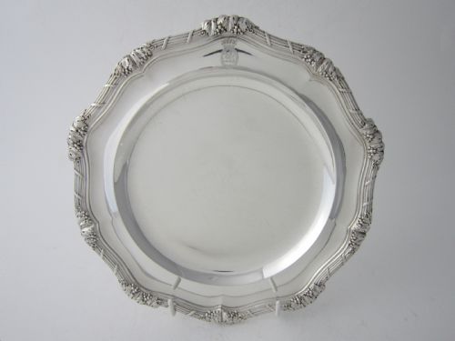 PAUL STORR ANTIQUE GEORGE III STERLING SILVER PLATE 1809 - ADDITIONAL PHOTO 1