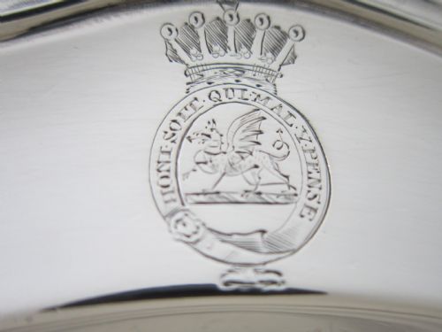 PAUL STORR ANTIQUE GEORGE III STERLING SILVER PLATE 1809 - ADDITIONAL PHOTO 4