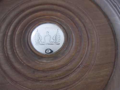 ANTIQUE GEORGE III STERLING SILVER WINE COASTER 1817 - ADDITIONAL PHOTO 2
