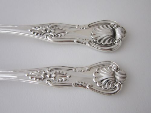 ANTIQUE VICTORIAN STERLING SILVER CANTEEN OF KINGS PATTERN CUTLERY - ADDITIONAL PHOTO 13