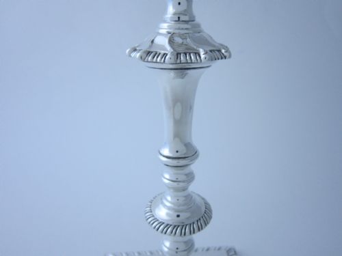 ANTIQUE VICTORIAN STERLING SILVER CANDLESTICKS 1897 - ADDITIONAL PHOTO 4