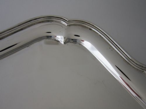 12 ART DECO STERLING SILVER SALVERDRINKS TRAY 1935 - ADDITIONAL PHOTO 3